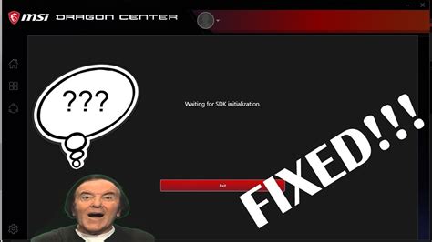 msi center waiting for sdk initialization