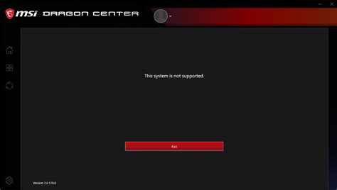 msi dragon center not supported