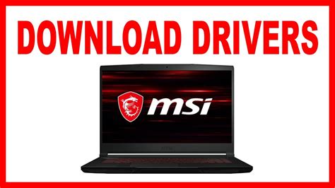msi drivers laptop