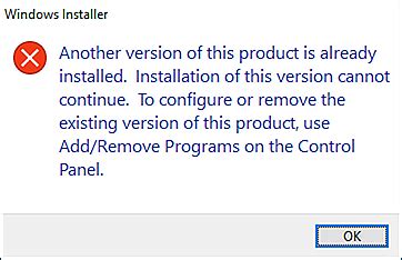 Msi Error Code Already Installed