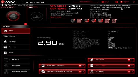 msi motherboard bios update without cpu