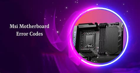 Msi Motherboard D6 Error