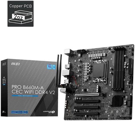 [Motherboard] MSI PRO B660MA WIFI DDR4 LGA 1700 mATX 139.99 (Free