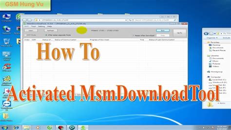 msm download tool login id password