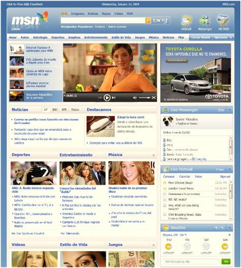 msn en espanol pagina principal