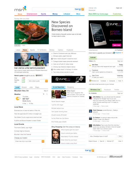 msn homepage msn homepage news sports