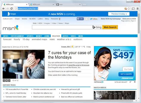 msn homepage news site