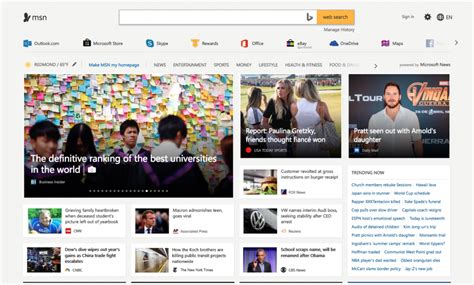 msn news feed home page
