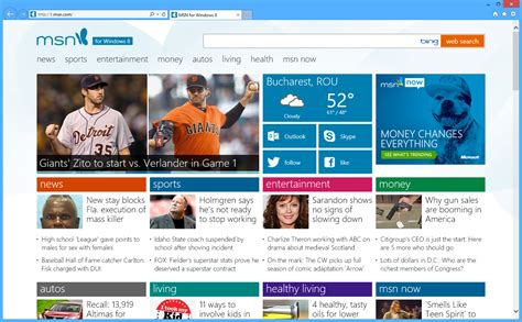msn news homepage windows vi