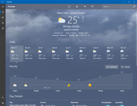 msn weather in celsius