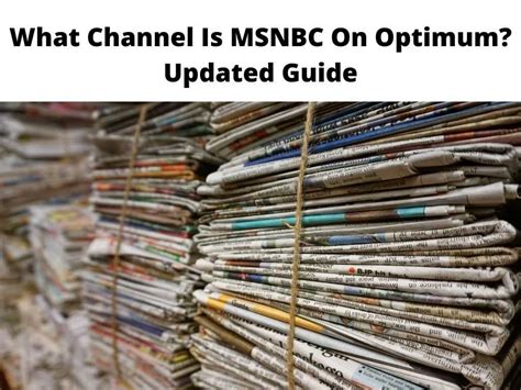 msnbc channel on optimum