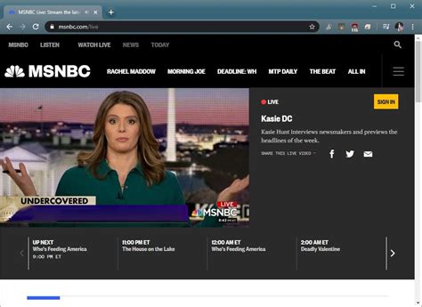 msnbc live streaming free live news now