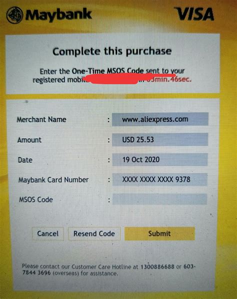 Cara Nak Tukar Nombor Telefon untuk Terima 'MSOS Code' Maybank