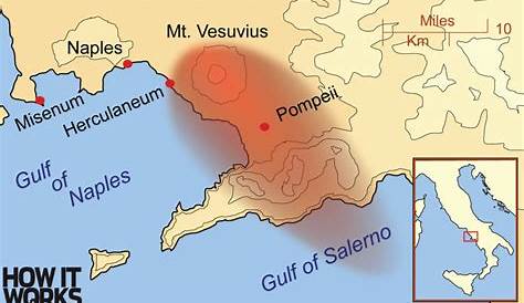 Mt Vesuvius Pompeii Map And The Eruption Of Mount A Timeline