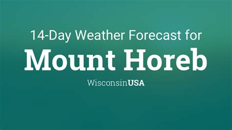 mt horeb weather forecast