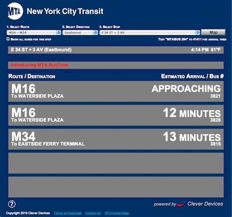 mta bustime
