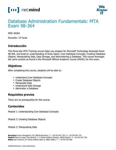 Master MTA Database Administration Fundamentals with PDF Guide: Your Ultimate Resource for Success