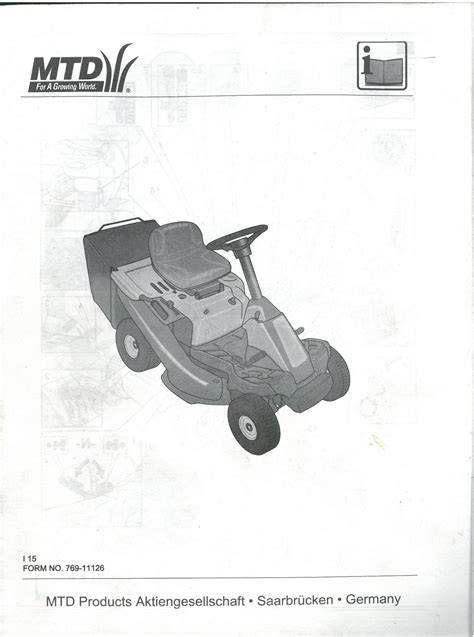 Mtd Ride On Lawn Mower Manual