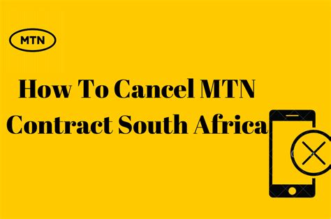 mtn contract cancellation form