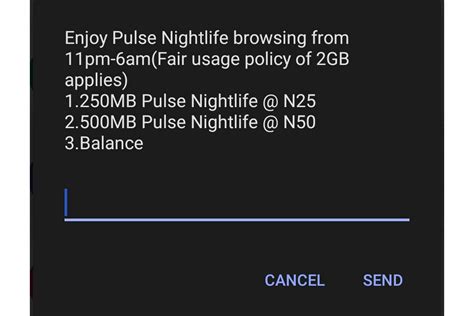 mtn pulse night plan code