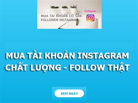 mua tai khoan instagram