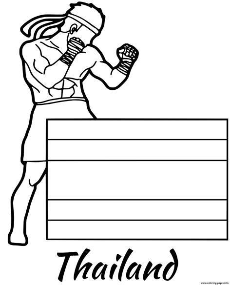 muay thai coloring pages
