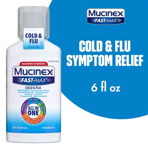 mucinex cold and flu all in one directions