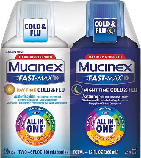 mucinex cold and flu all in one liquid