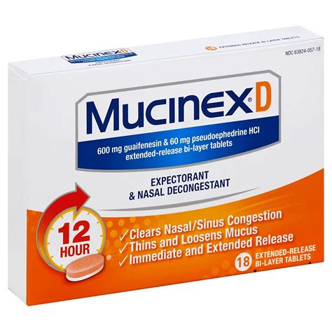mucinex d expectorant and nasal decongestant reviews