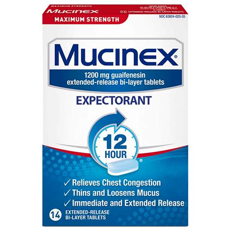 mucinex maximum strength extended release bilayer tablets