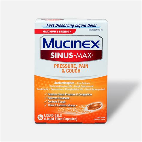 mucinex sinus max gel caps