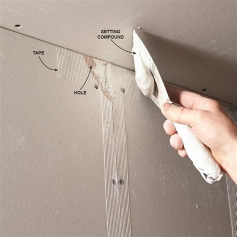 mud and tape ceiling corners