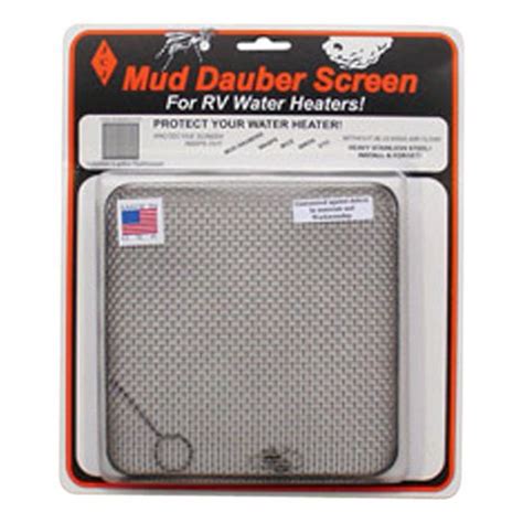 mud dauber screen for rv water heater