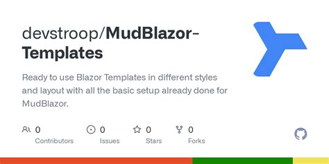 Mudblazor Templates Github