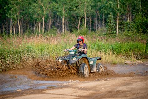 muddy ATV trail