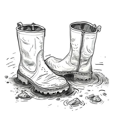 Muddy Boots Drawing