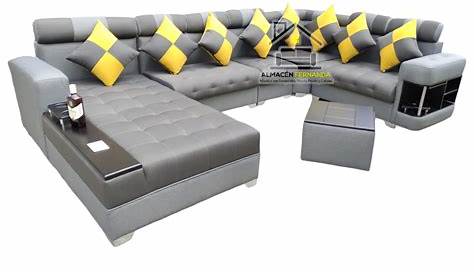 Sala Gris Vintage Remates Mx Esquinera Salas Muebles Mueble - $ 14,669.