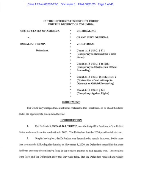 Muellar Indictment, Printable Version