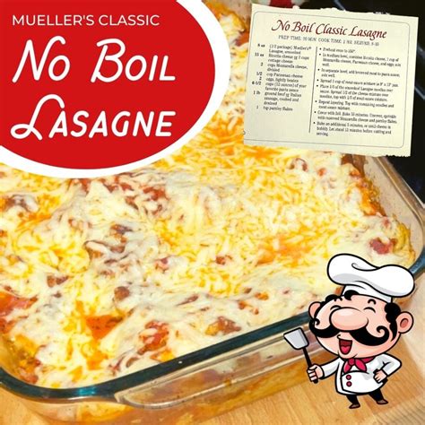 Muellers Classic Lasagna Recipe