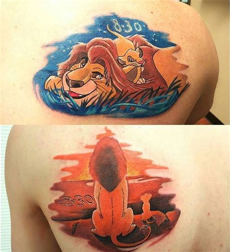 mufasa and simba tattoo