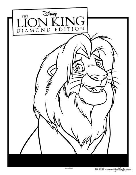 mufasa para colorear