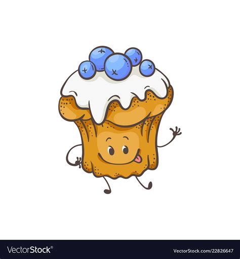 Muffin Cartoon Character