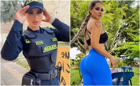 mujer policia colombiana instagram