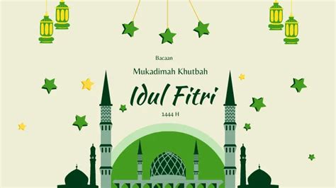 Mukadimah Khutbah Idul Fitri