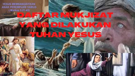 mukjizat yang dilakukan yesus