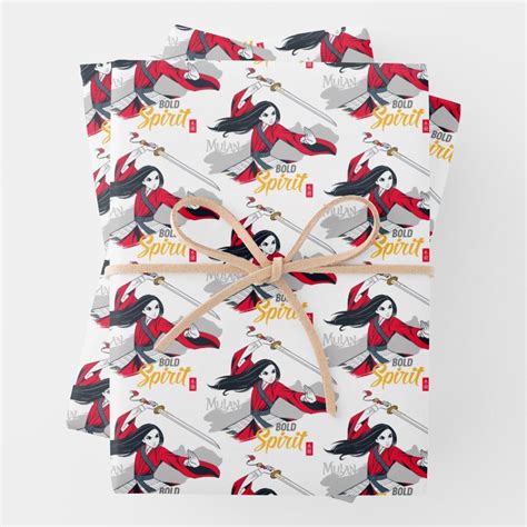 Mulan Printable Wrapping Paper