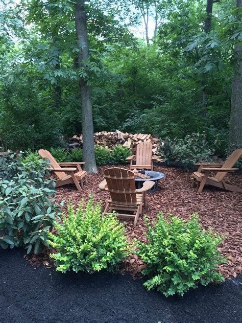 Mulch Around A Fire Pit