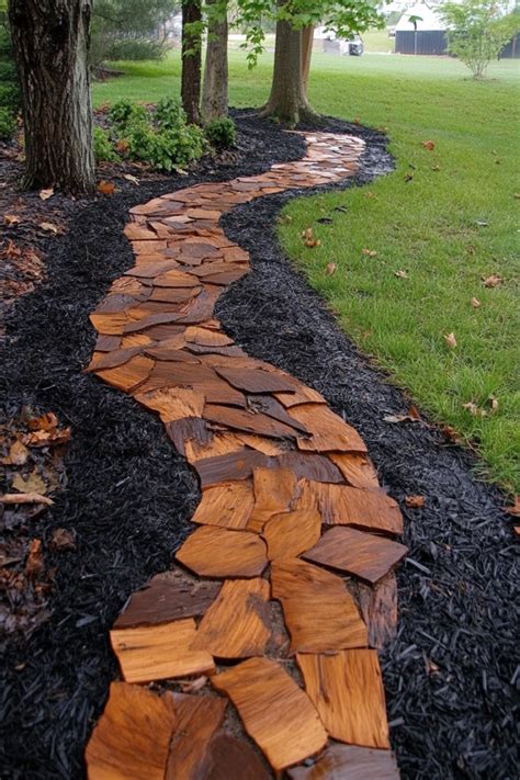 Mulch Garden Walkways
