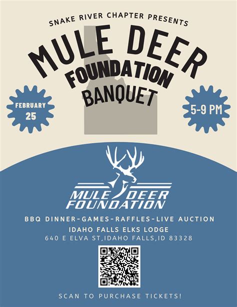 mule deer foundation banquet schedule