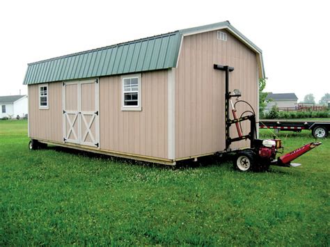 mule trailer for sheds